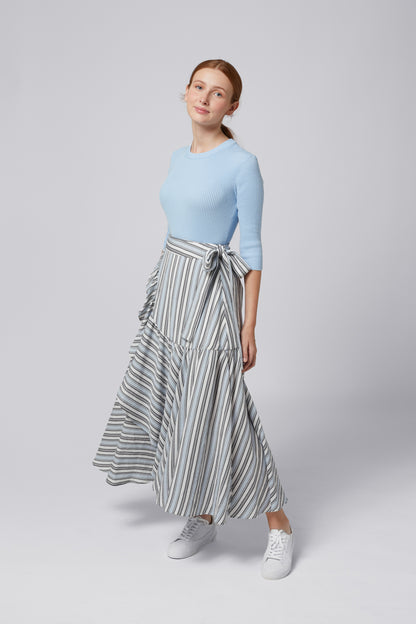 Elle Oh Elle Blue Stripes Lillian Skirt