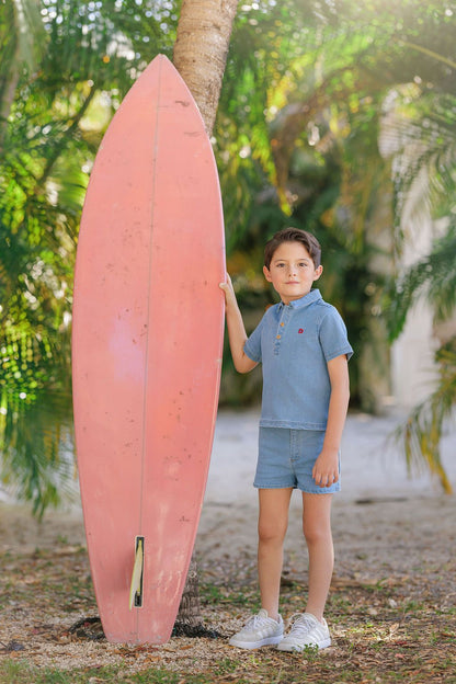 Duet Boys Signature Denim Collared Shirt