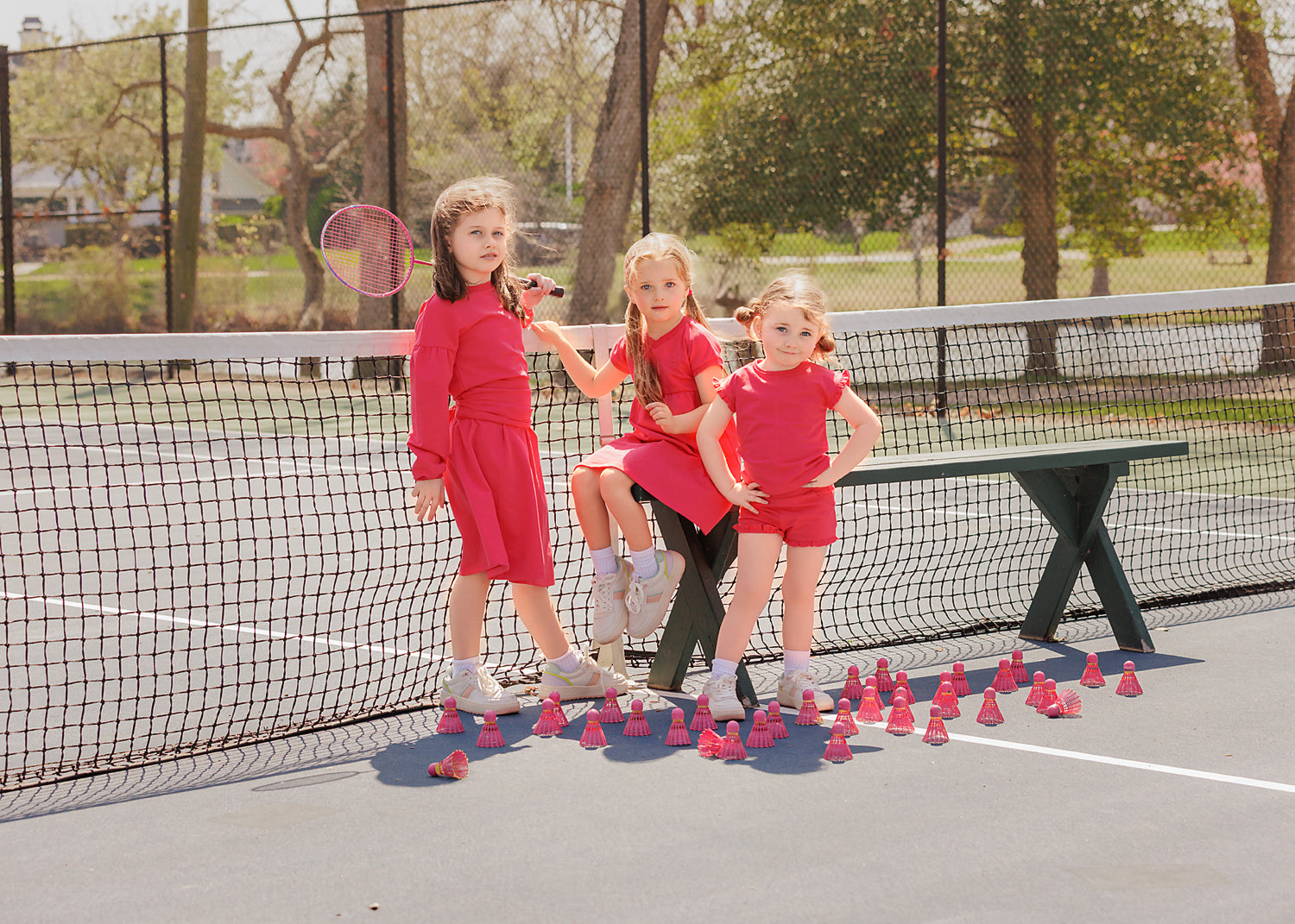 Duet Coral Ruffle Baby Set