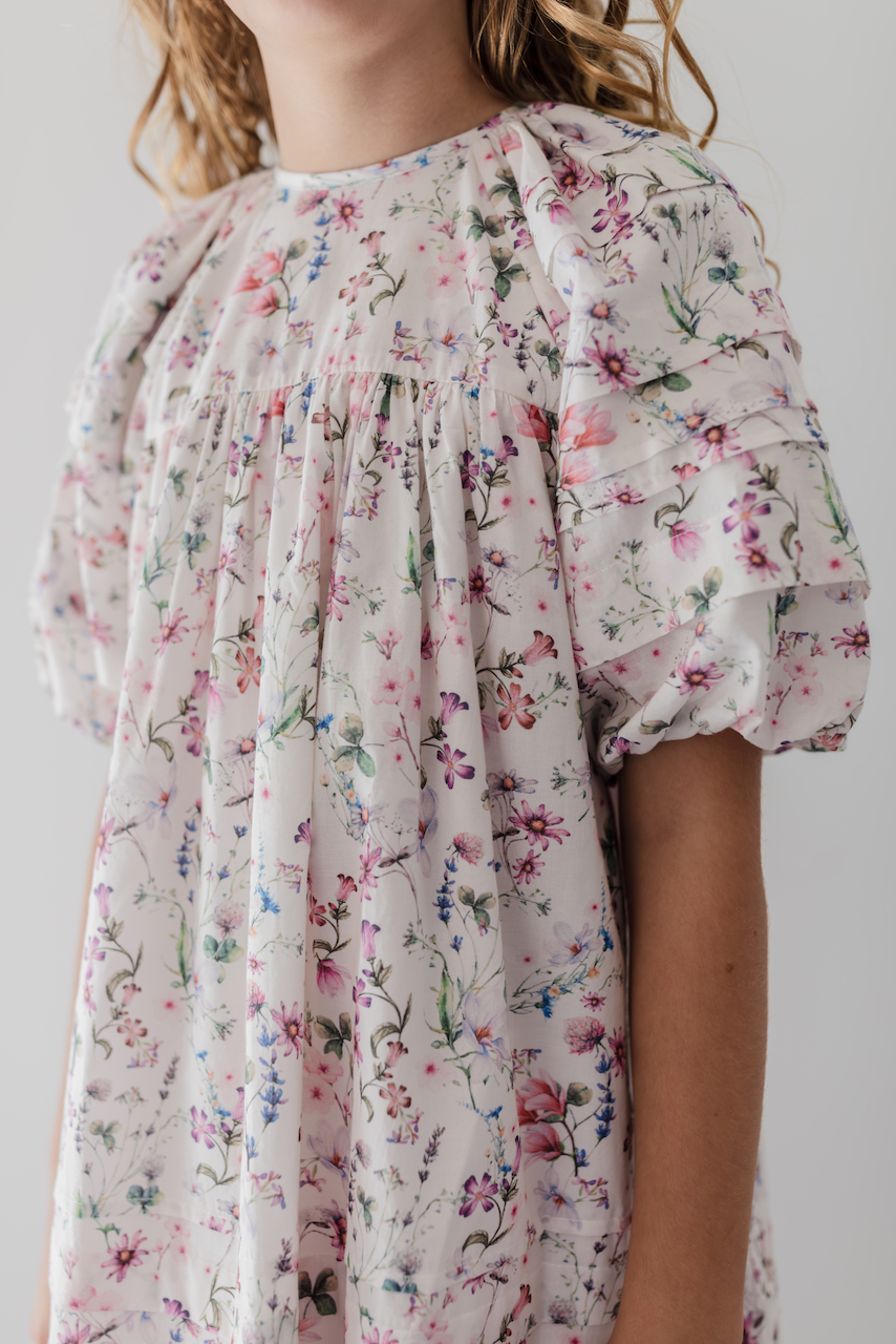 Steph Wispy Floral Print Voile Dress