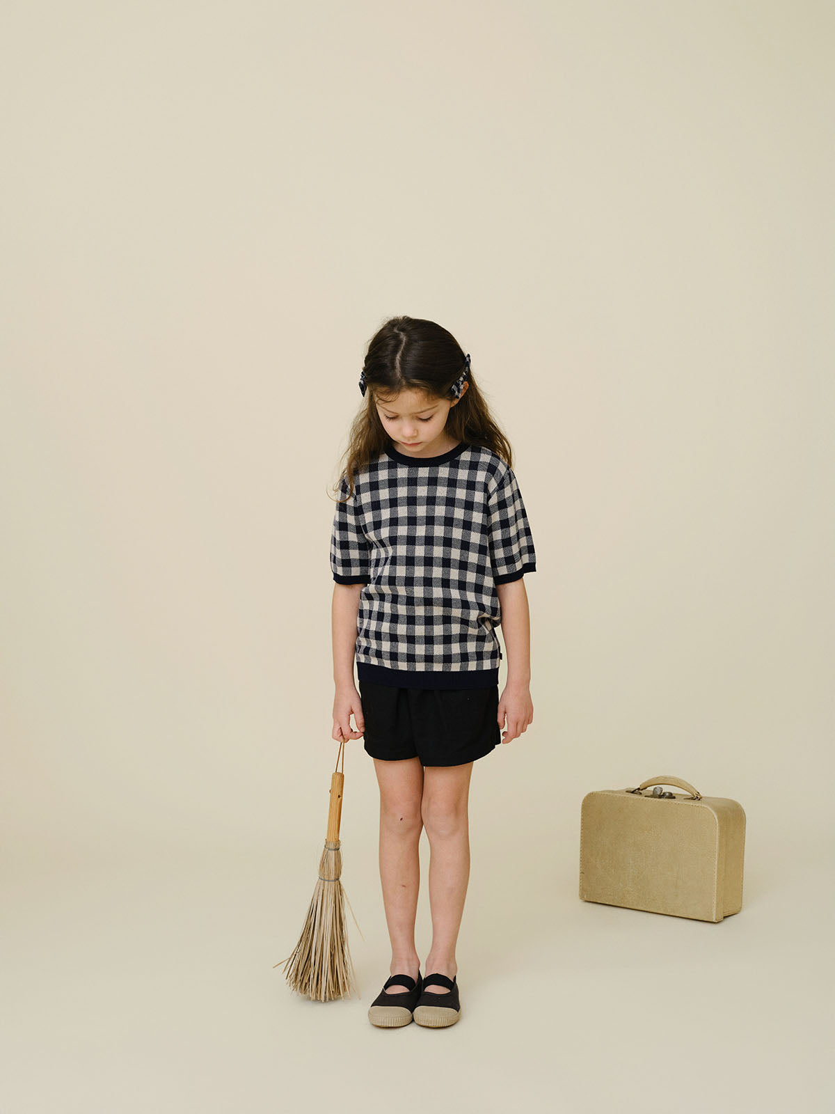 Bene Bene Bene Check Half Knit