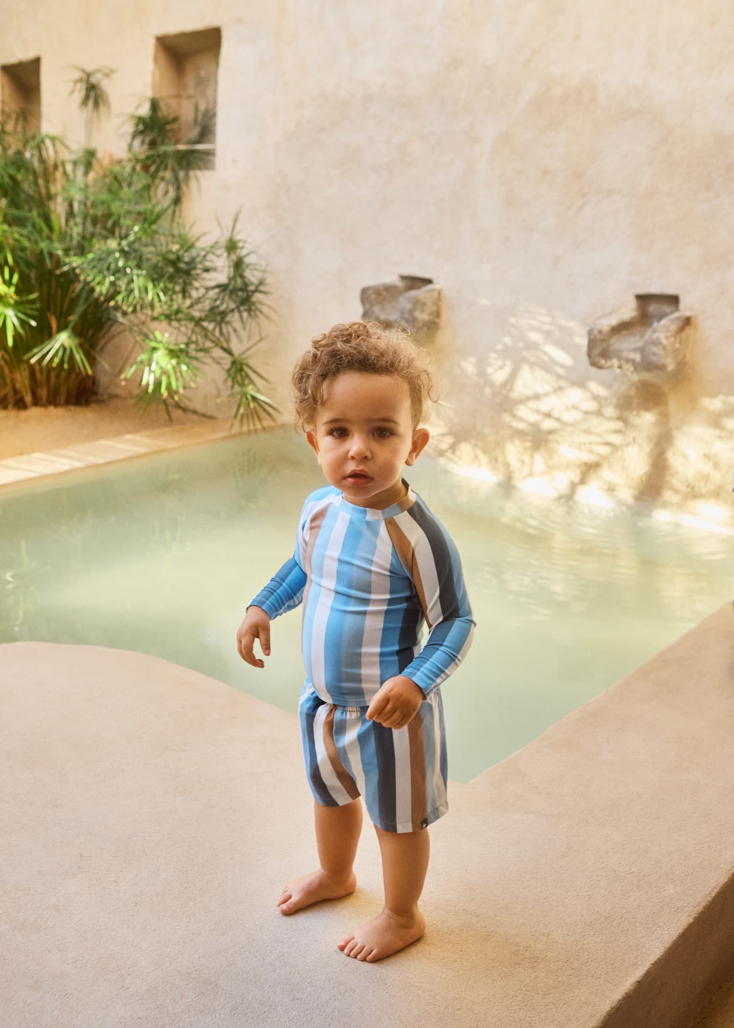 Molo Baby Painted Stripes Rash Guard