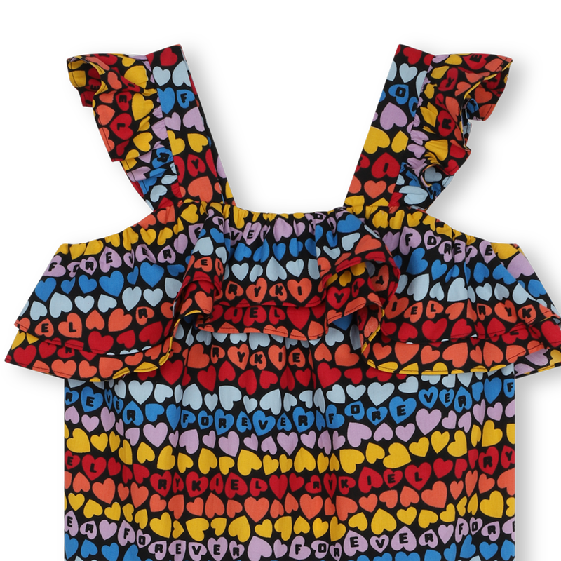 Sonia Rykiel Multicolored Heart Maxi Dress
