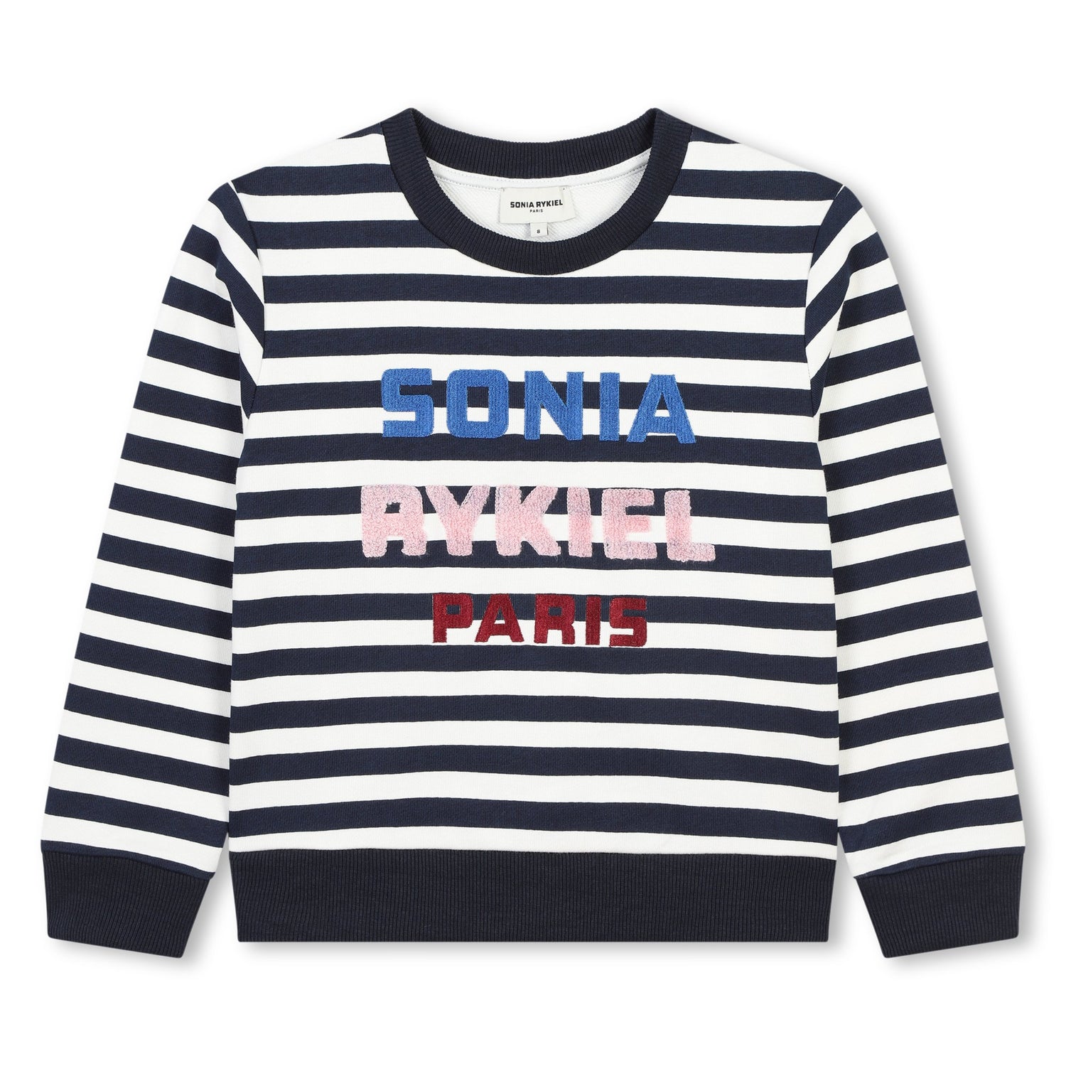 Sonia Rykiel White and Blue Striped Sweater