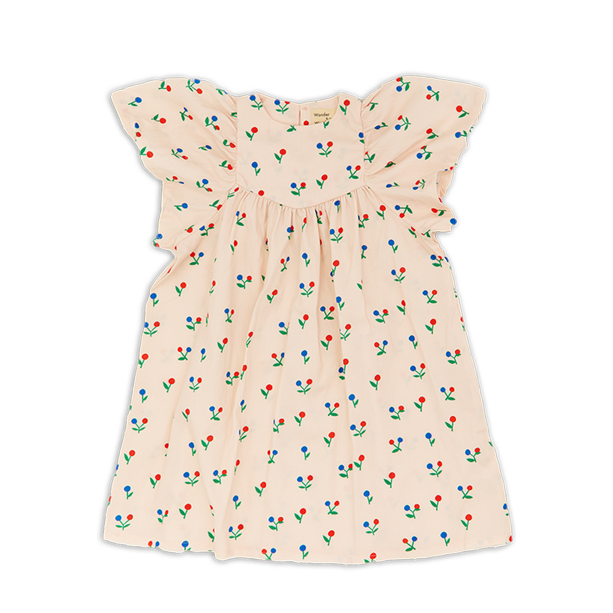 Wander &amp; Wonder Pink Cream Ditsy Bryony Dress