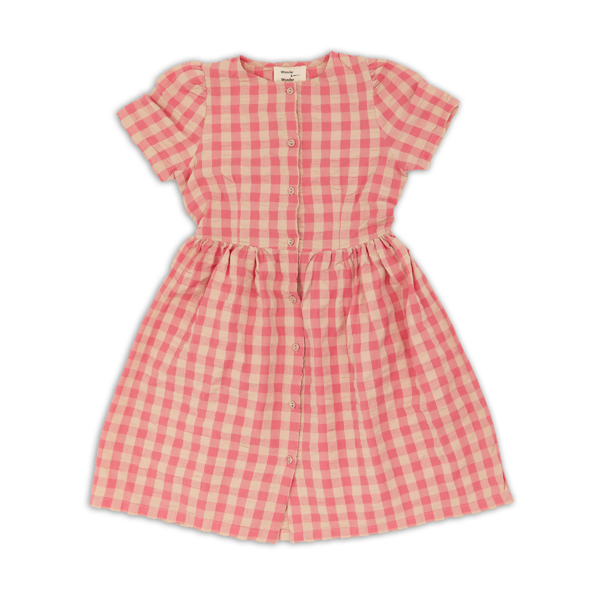 Wander &amp; Wonder Hibiscus Gingham Elspeth Dress