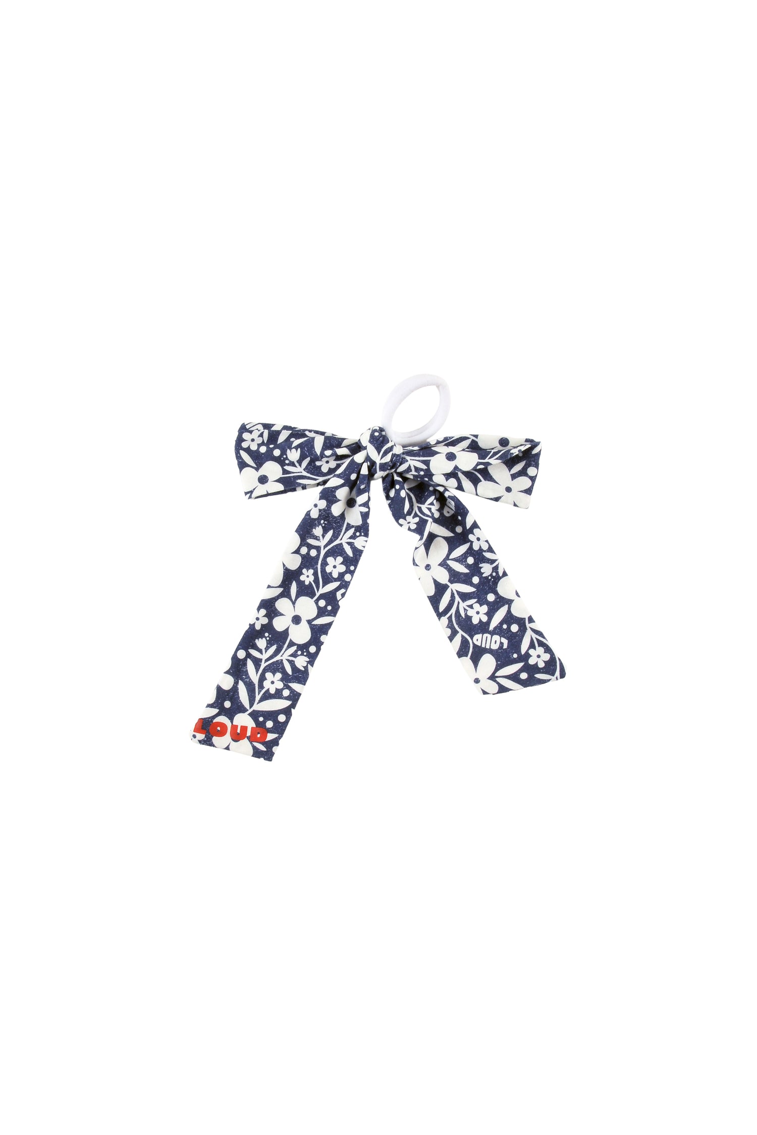 Loud Girls Glitzy Flower AOP Hair Bow Elastic