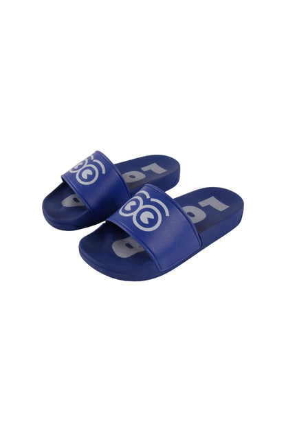 Loud Eyes Blue Logo Slides