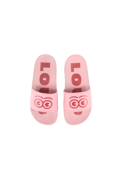 Loud Eyes Pink Logo Slides