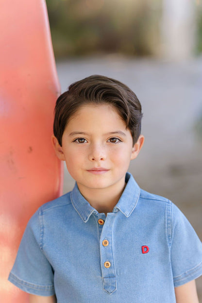 Duet Boys Signature Denim Collared Shirt