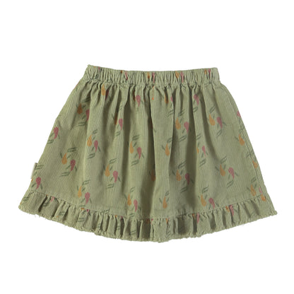 Piupiuchick Sage Green with Multicolor Fish Short Skirt