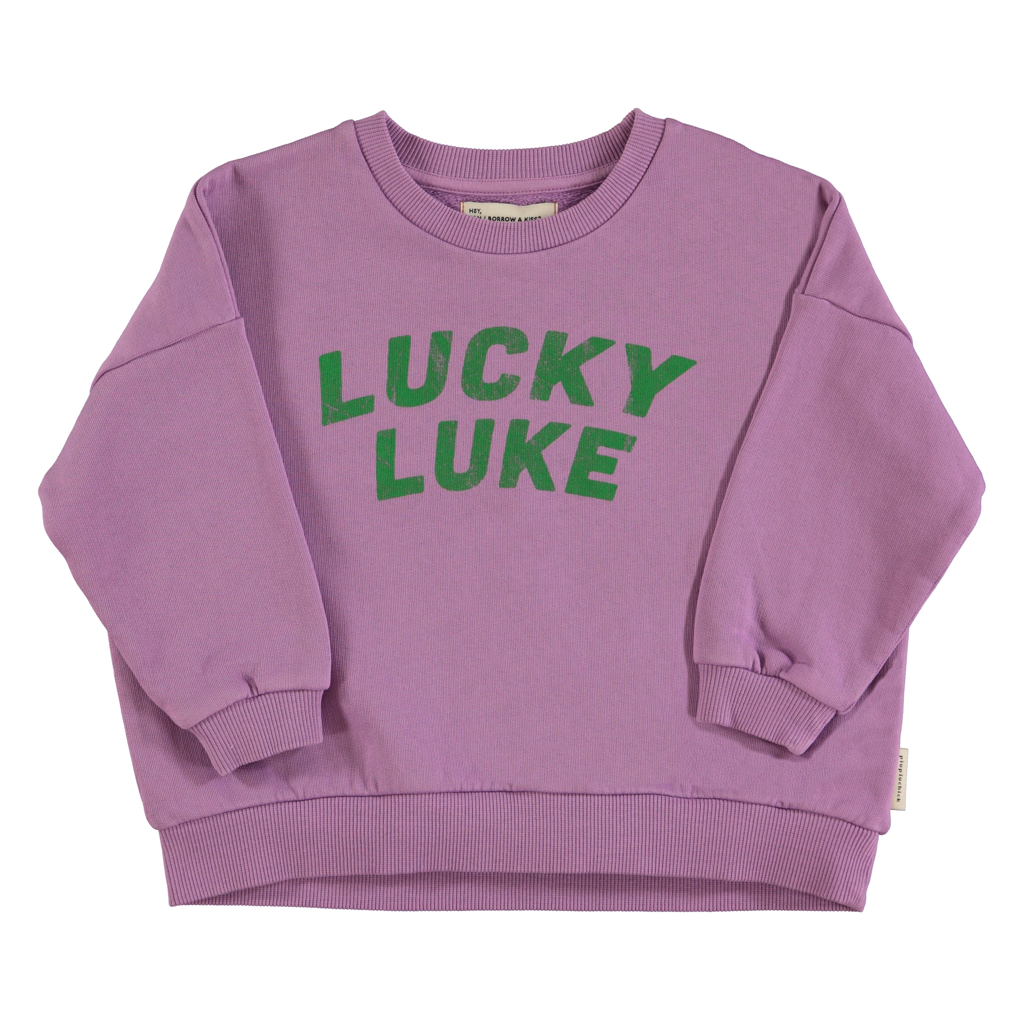 Piupiuchick Mauve with Lucky Luke Print Sweatshirt