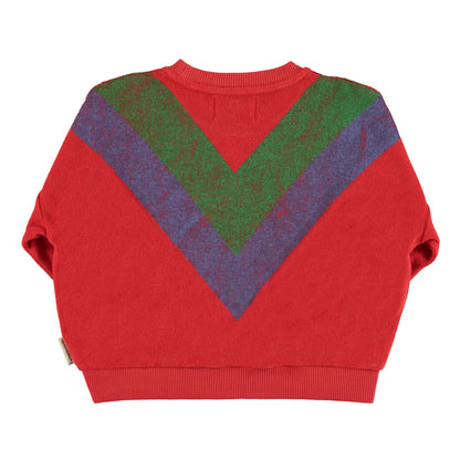 Piupiuchick Multicolor Triangle Print Sweatshirt