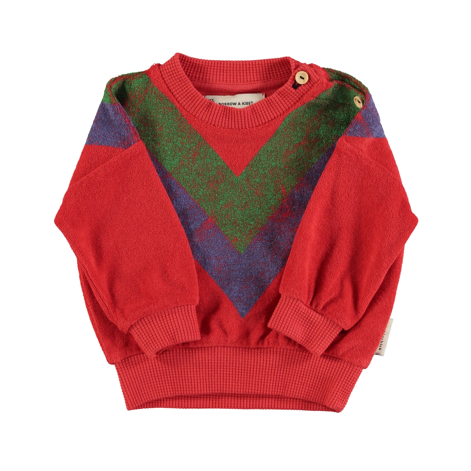 Piupiuchick Multicolor Triangle Print Sweatshirt