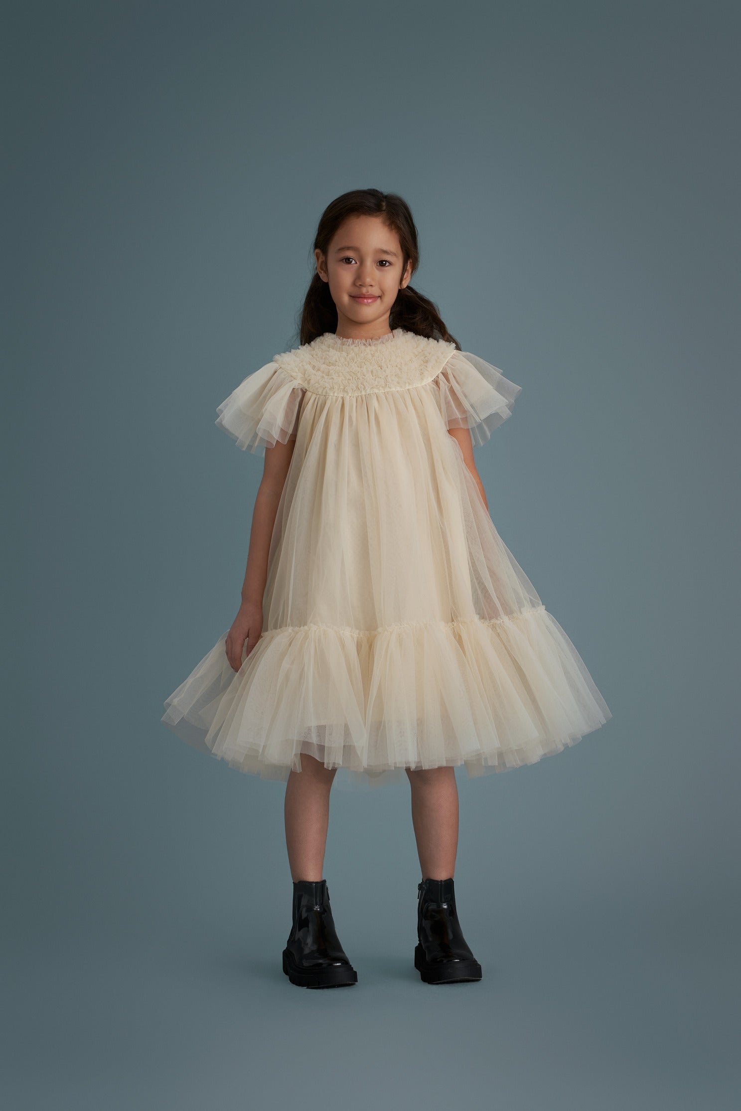 Cera Una Volta Cream Tulle Carla Dress