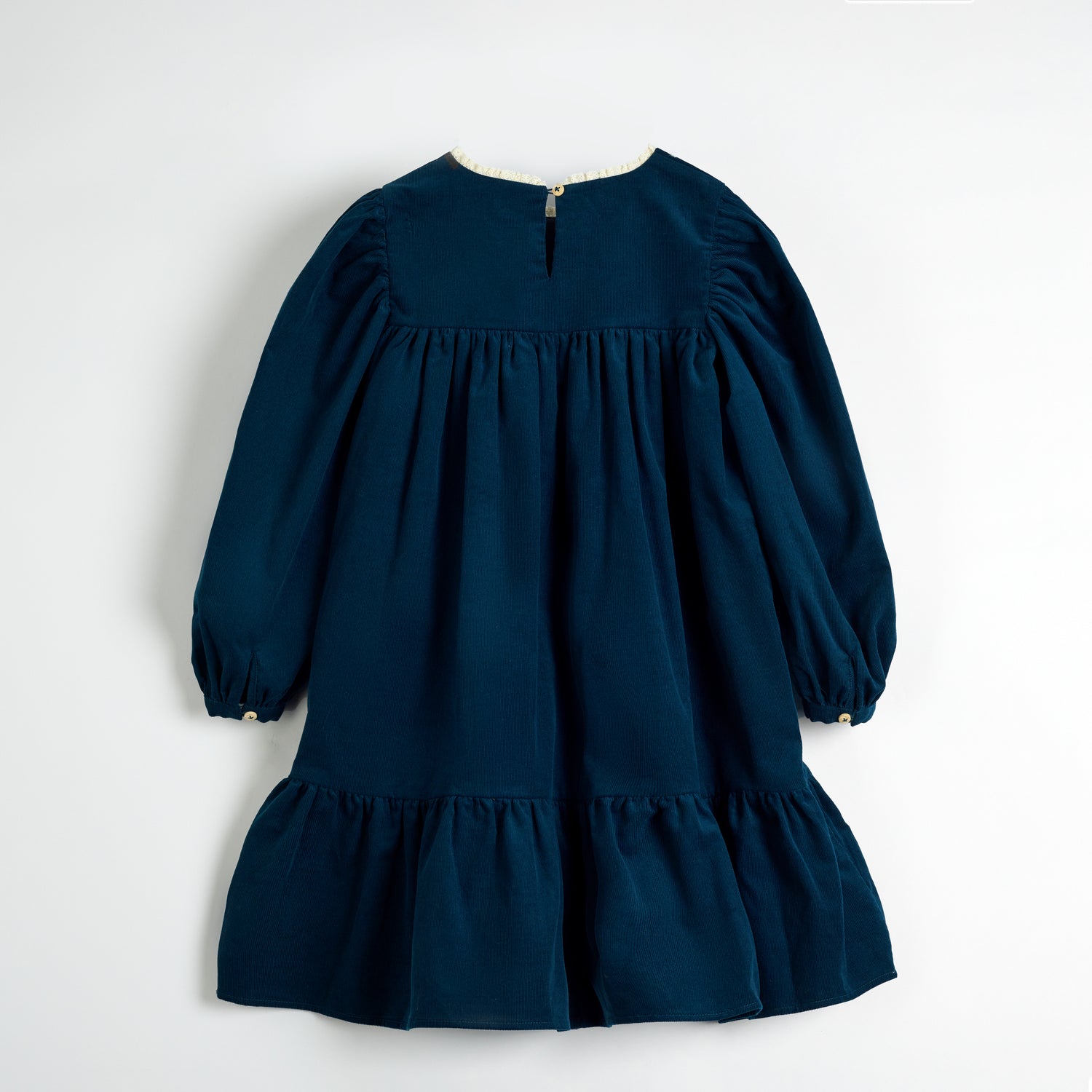 Cera Una Volta Navy Embroidered Alida Dress