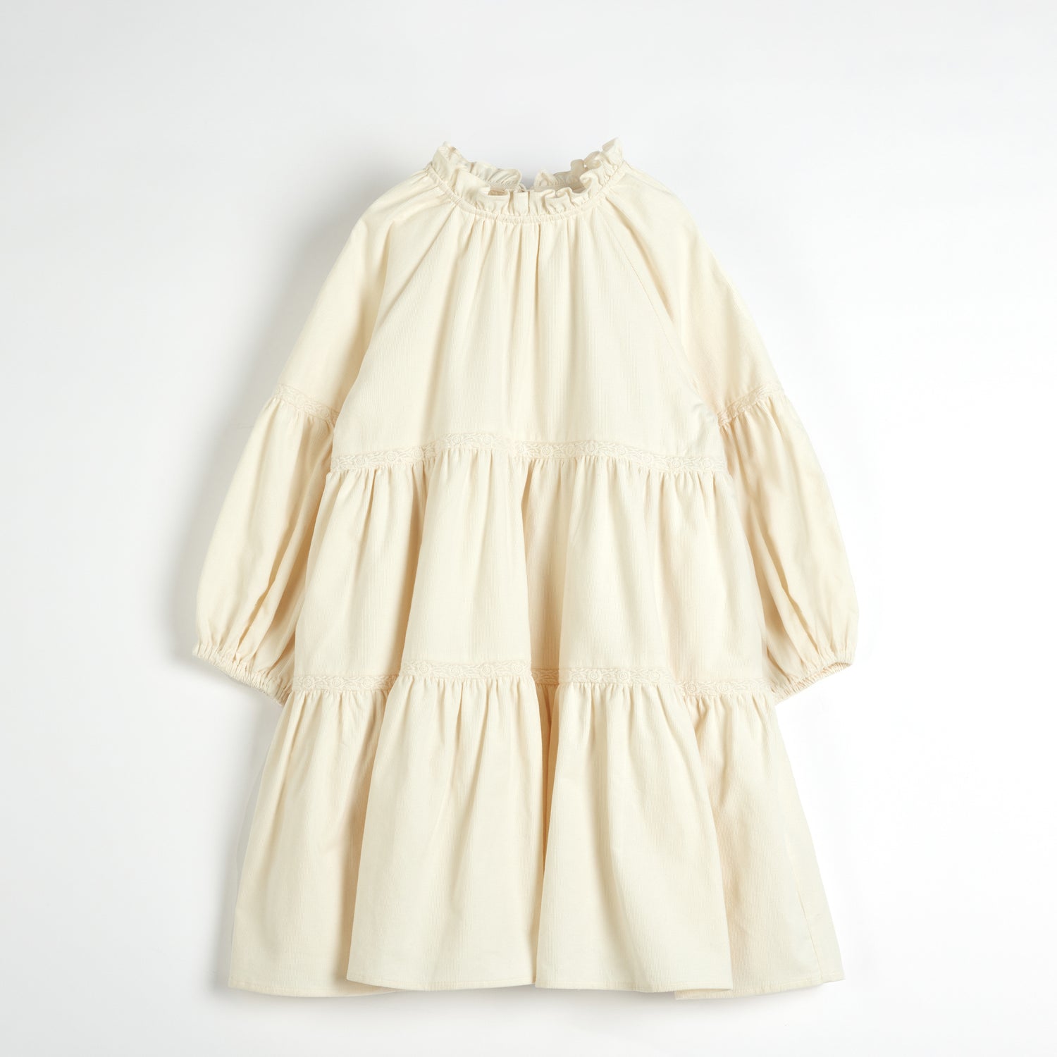 Cera Una Volta Cream Teired Manola Dress