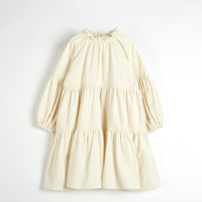 Cera Una Volta Cream Teired Manola Dress