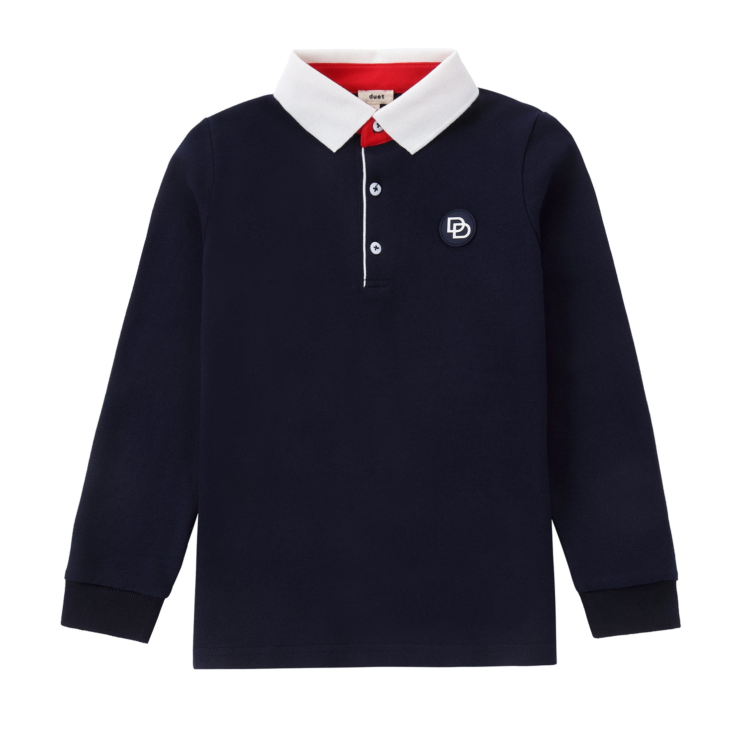 Duet Navy &amp; White Polo