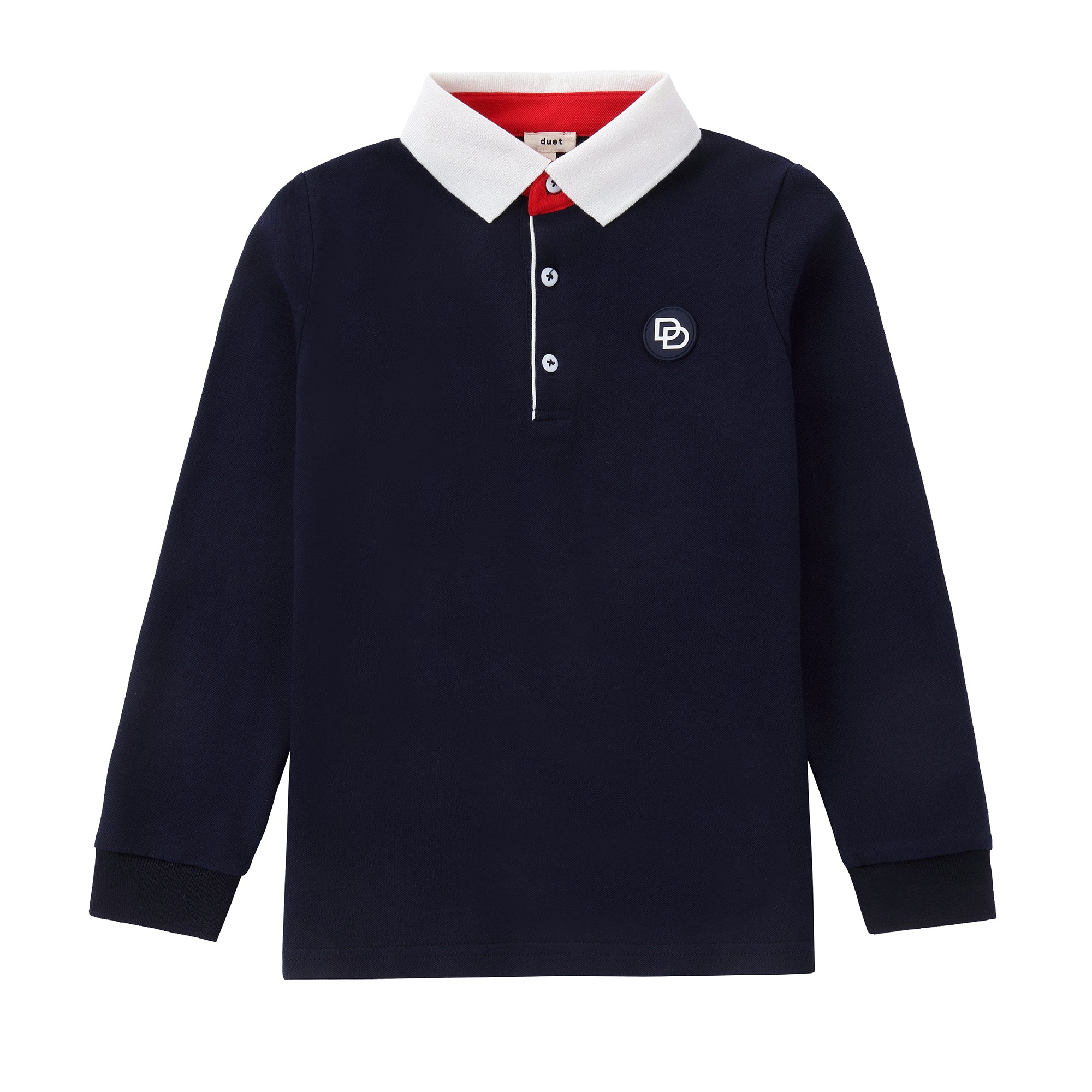 Duet Navy &amp; White Polo