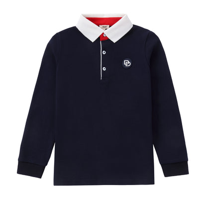 Duet Navy &amp; White Polo