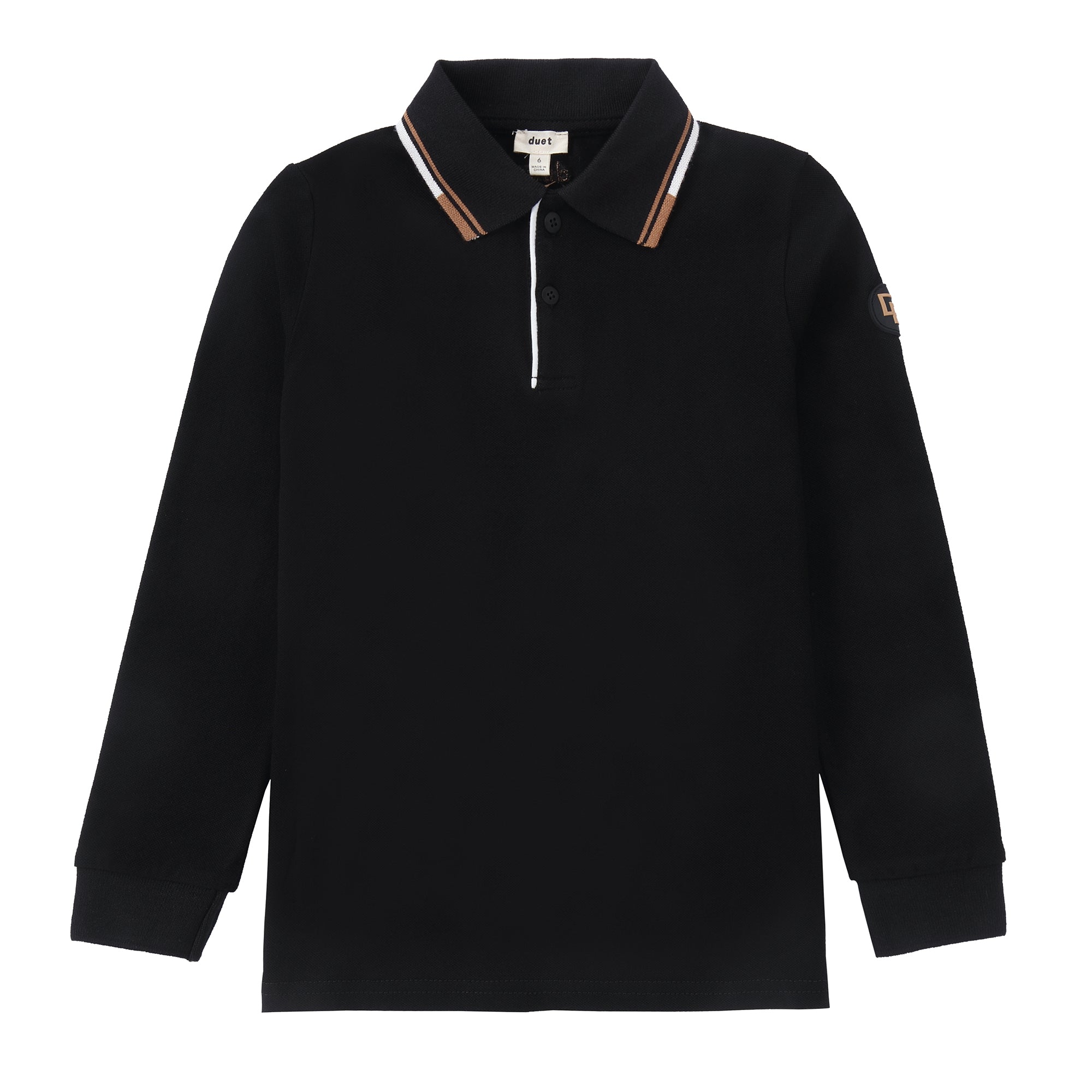 Duet Black &amp; Tan Polo