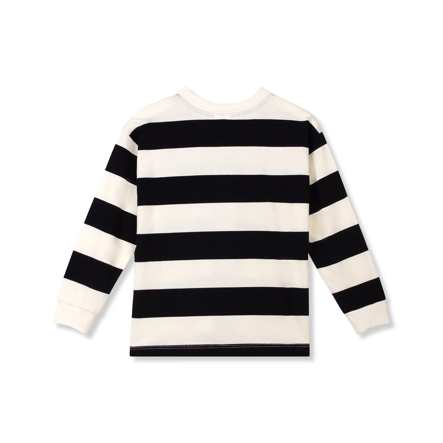 Wynken Girls Black Ecru School Of Art Stripe Tee