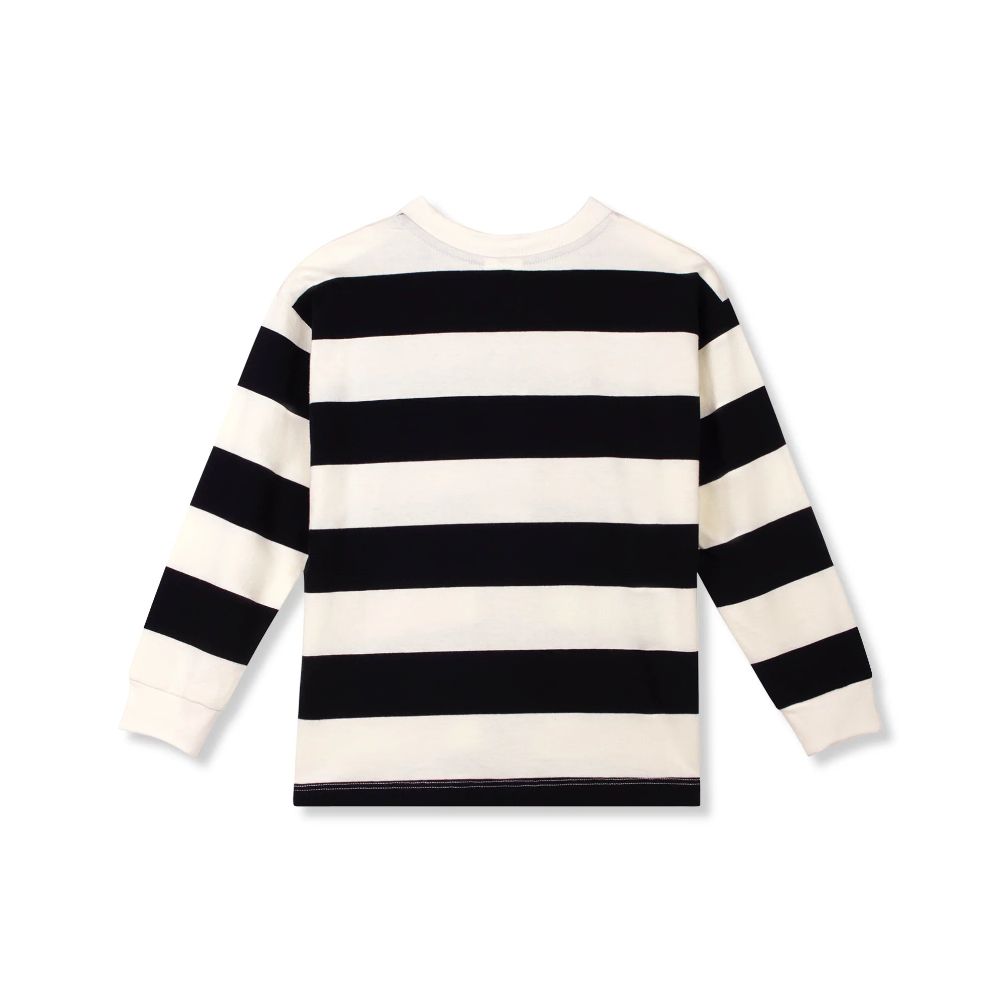 Wynken Girls Black Ecru School Of Art Stripe Tee