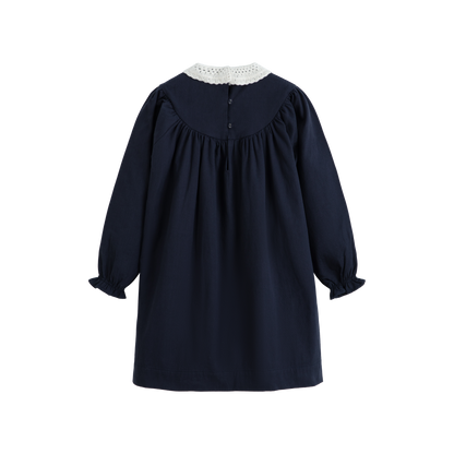 Cera Una Volta Girls Navy Blue Kaya Dress