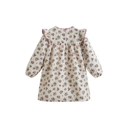 Cera Una Volta Girls Cream Flower Debbie Dress