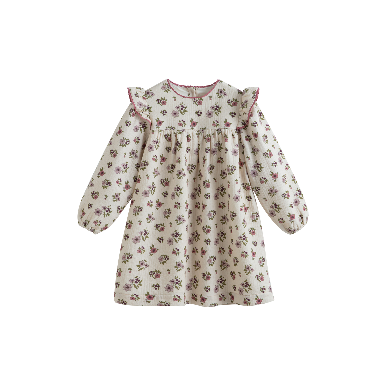 Cera Una Volta Girls Cream Flower Debbie Dress