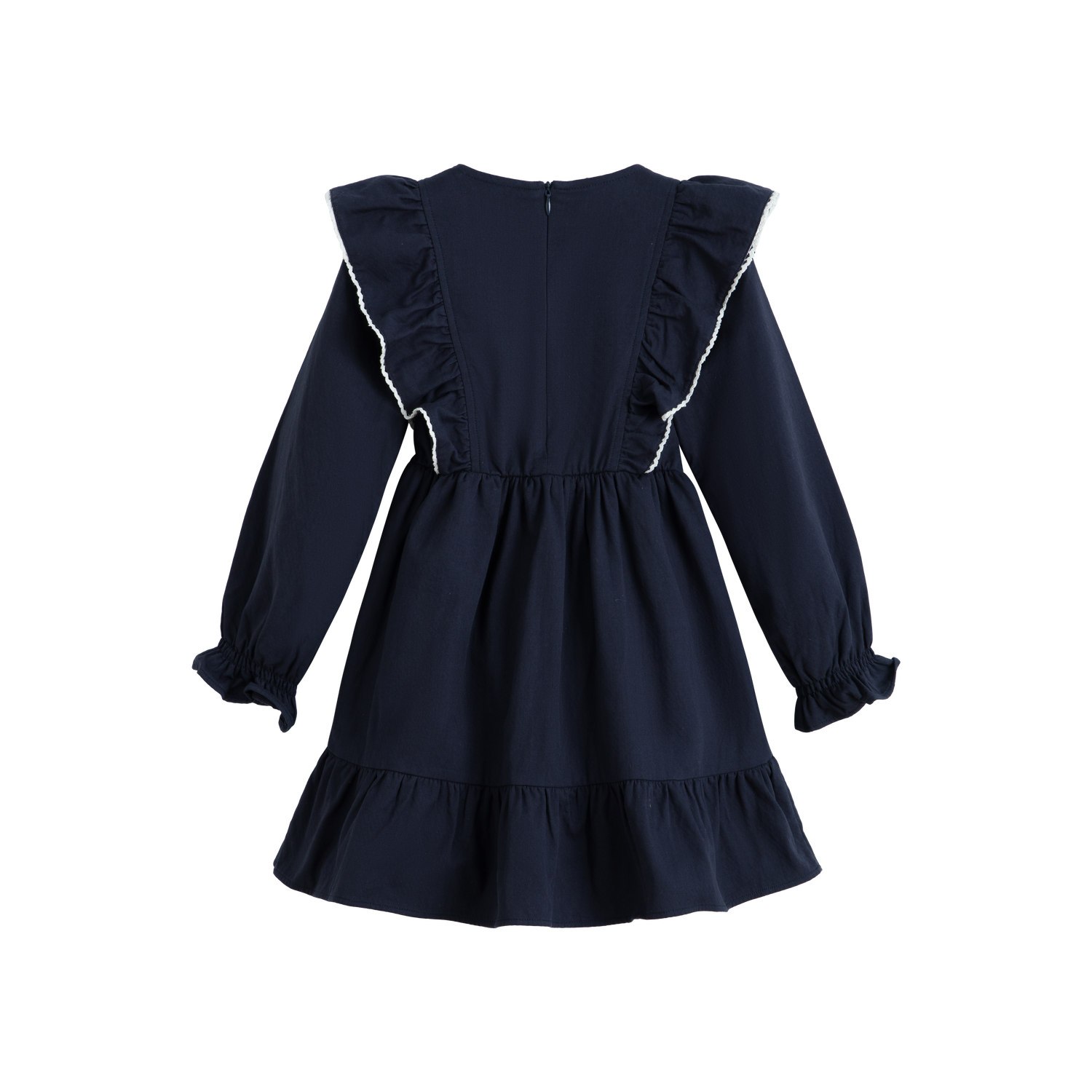 Cera Una Volta Girls Navy Blue Colombe Long Dress