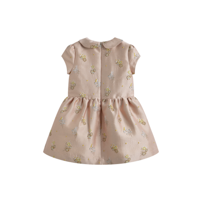 Cera Una Volta Pink Lylas Long Sleeves Dress