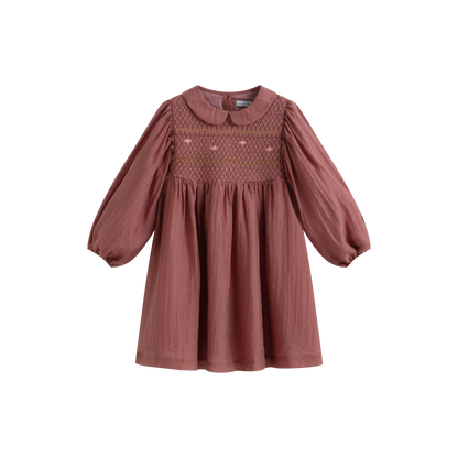 Cera Una Volta Girls Terracotta Petra Dress