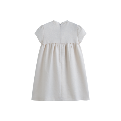 Cera Una Volta Girls Cream Brigitte Dress