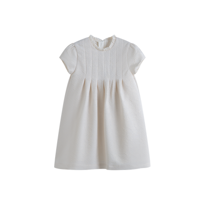 Cera Una Volta Girls Cream Brigitte Dress