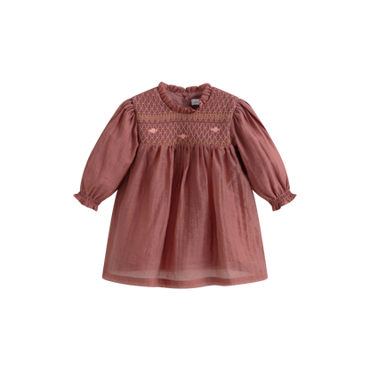 Cera Una Volta Baby Terracotta Mara Dress