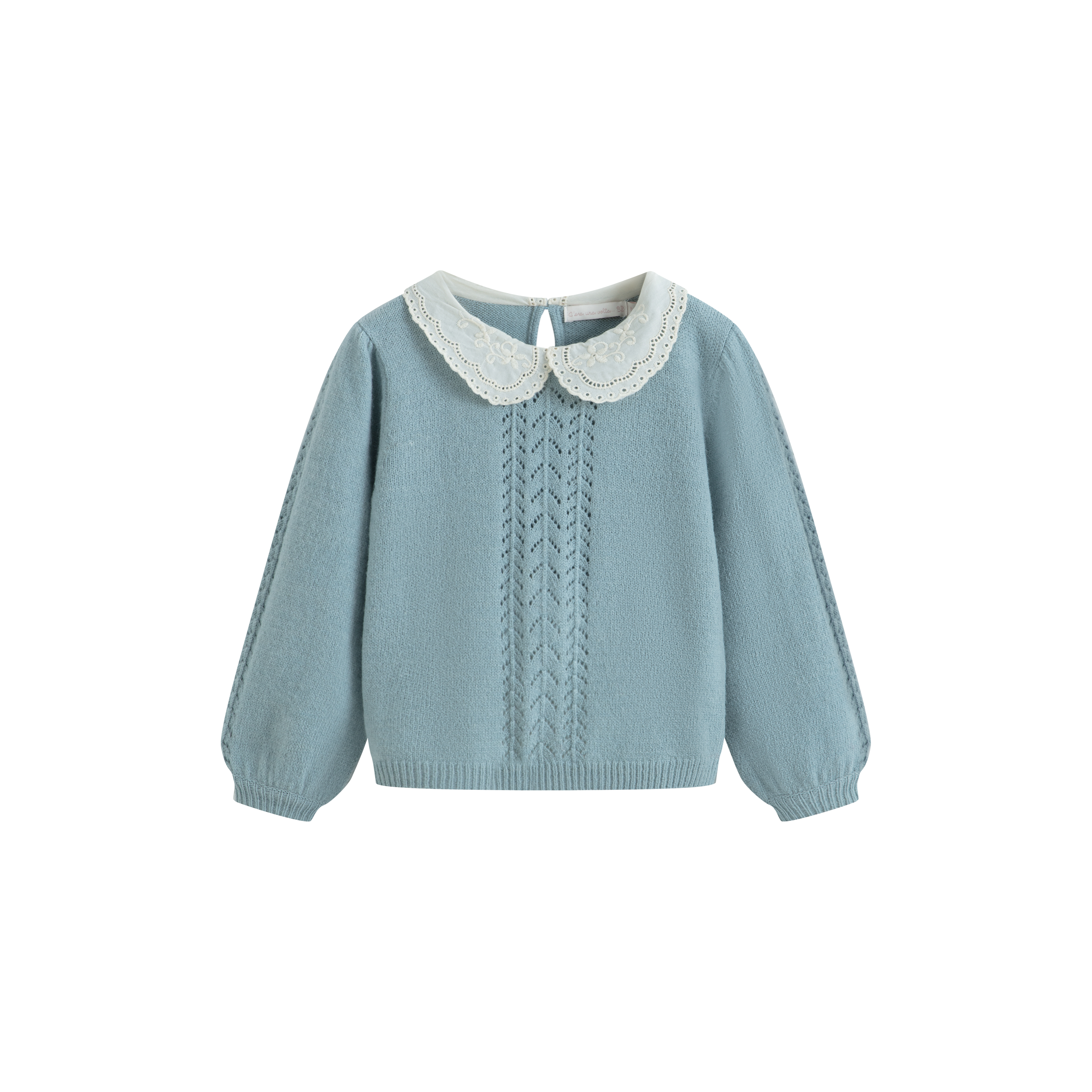 Cera Una Volta Girls Dusty Blue Selene Pullover