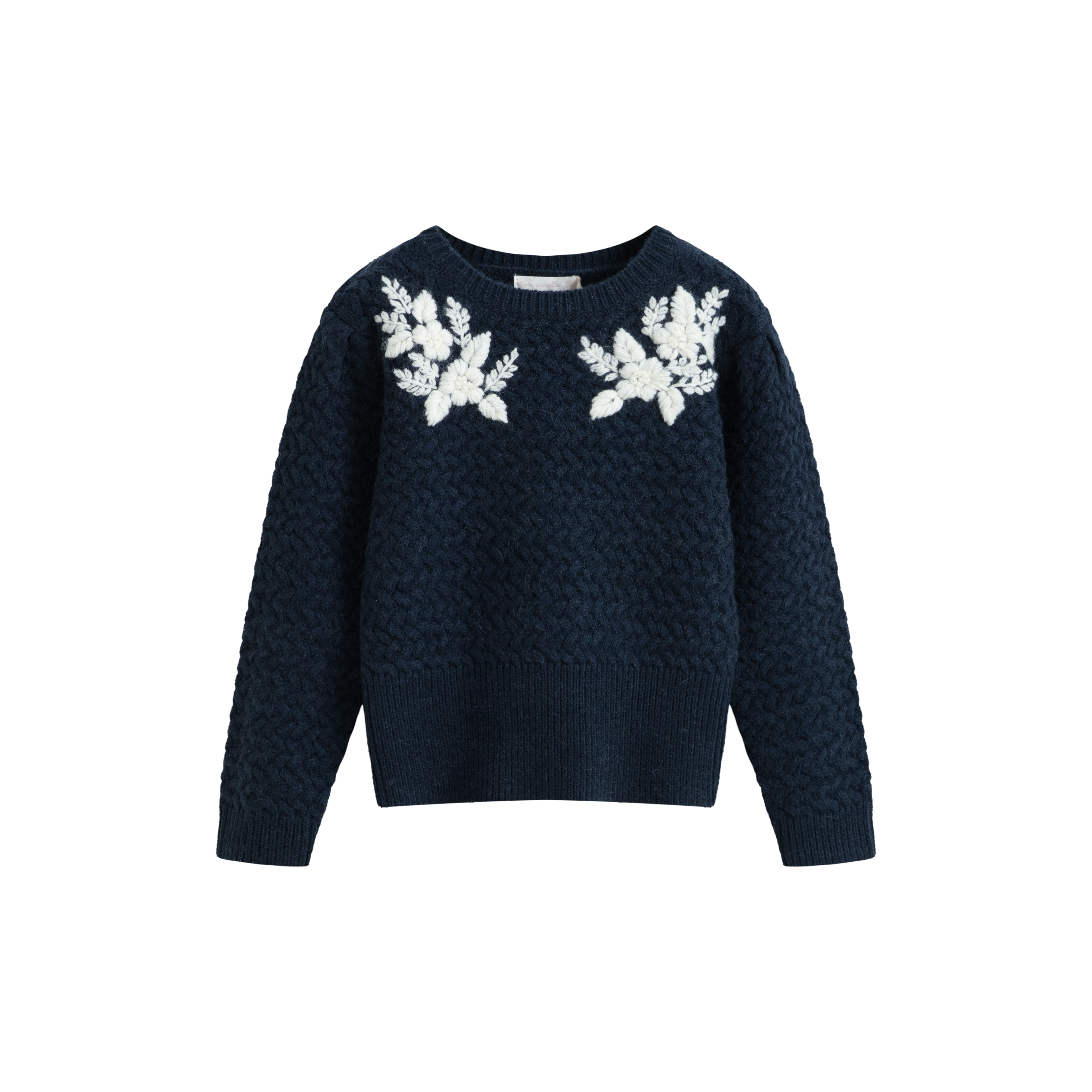 Cera Una Volta Girls Navy Blue Stefania Pullover