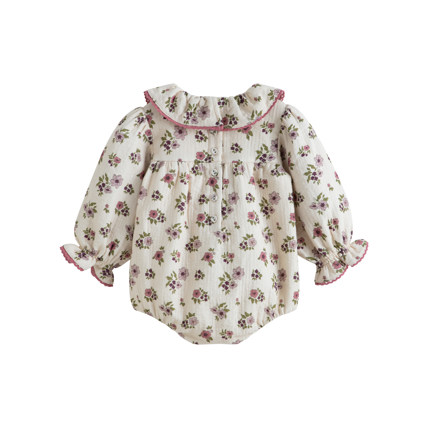 Cera Una Volta Girls Cream Flower Agapi Romper