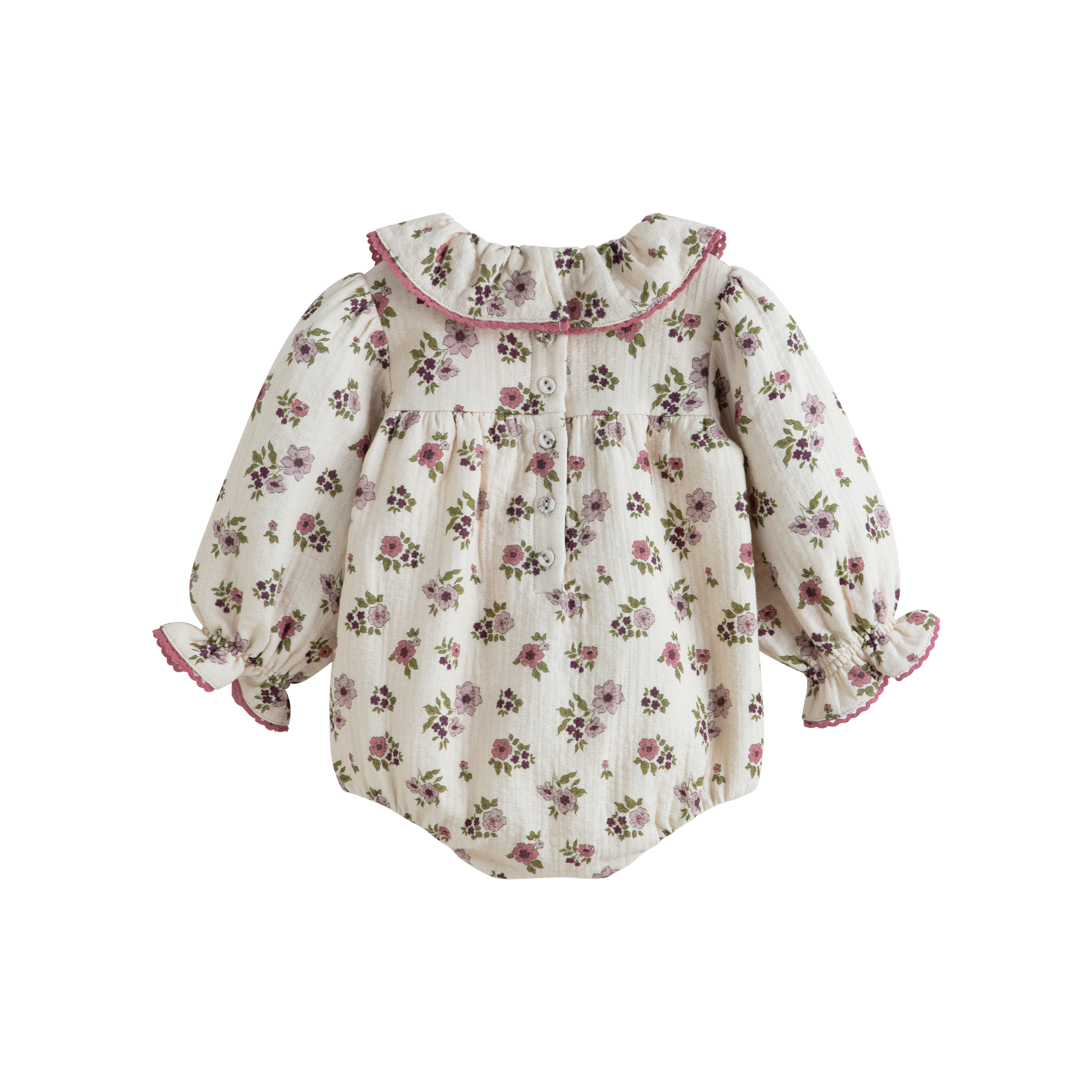 Cera Una Volta Girls Cream Flower Agapi Romper
