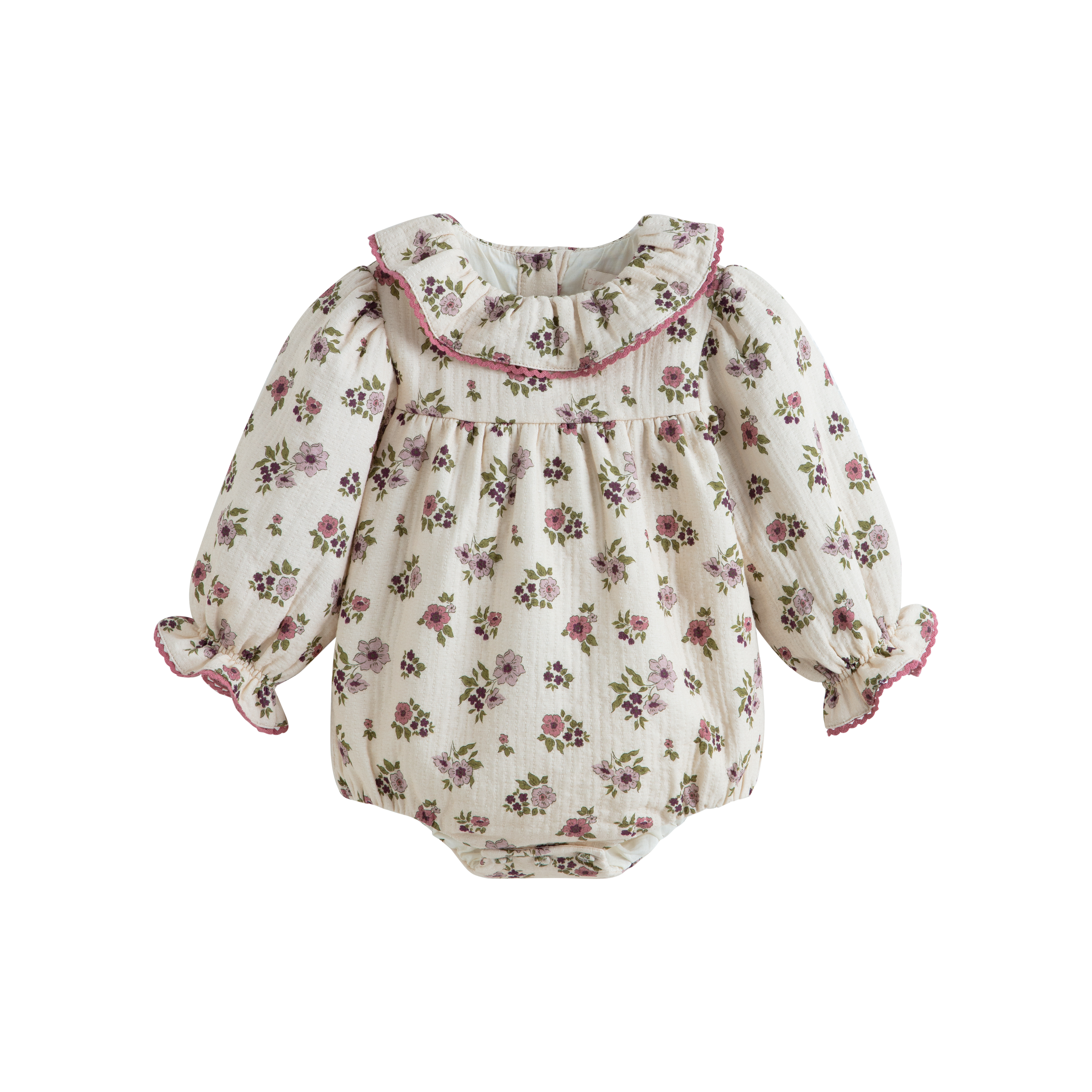 Cera Una Volta Girls Cream Flower Agapi Romper