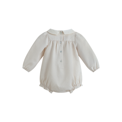 Cera Una Volta Baby Cream Antonella Romper