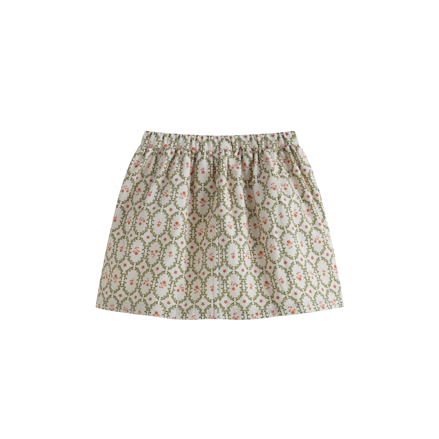 Cera Una Volta Girls Cream Sage Priscilla Long Skirt