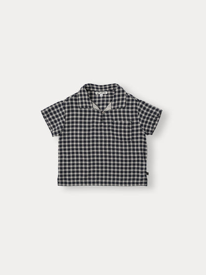 Bene Bene Dou Check Half Shirt