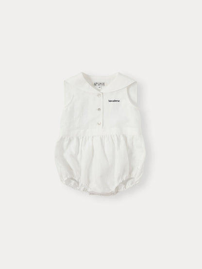 Bene Bene Baby Marine Linen Romper