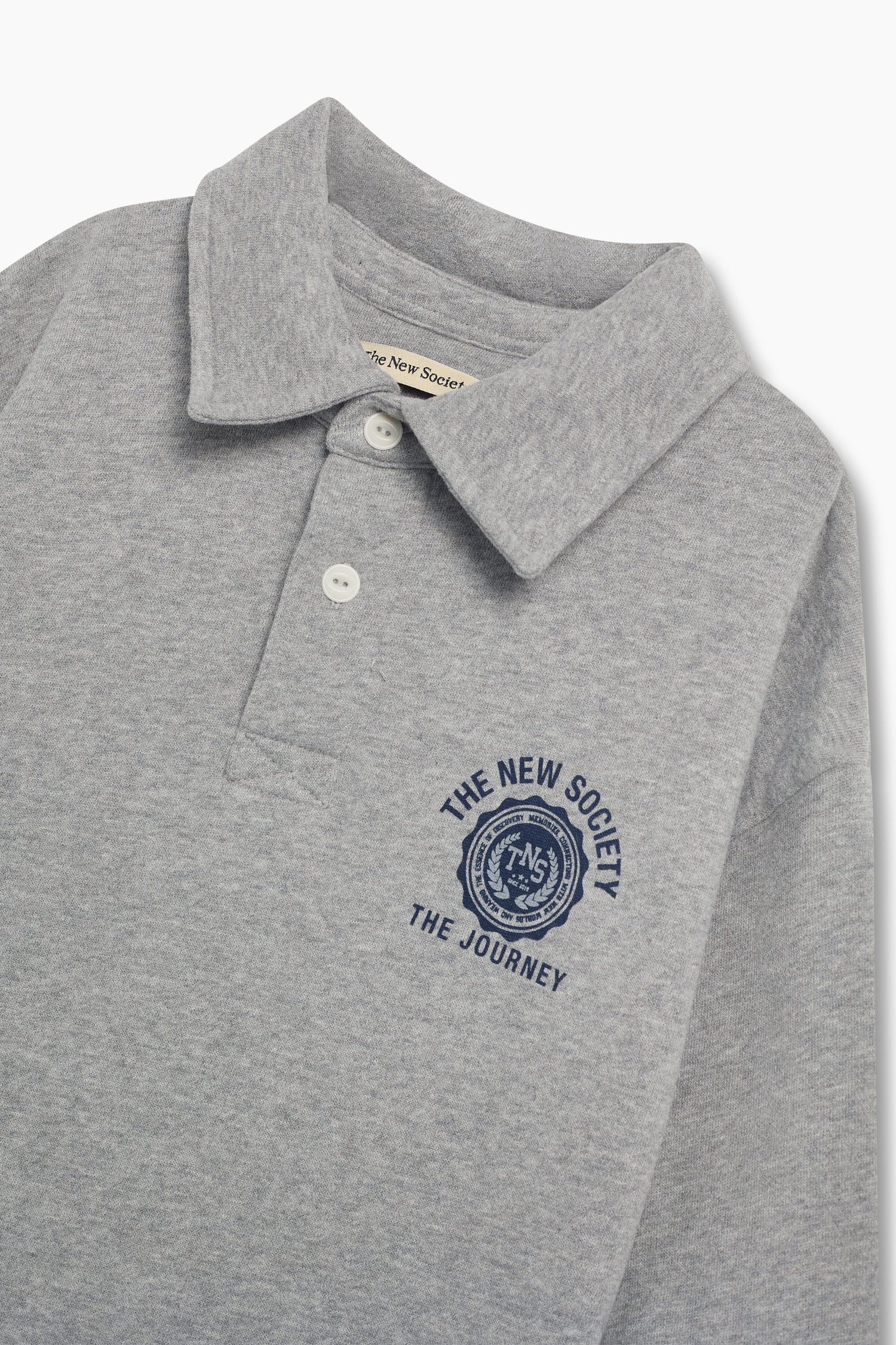 The New Society Girls Mid Grey Melange Ash Special Dress