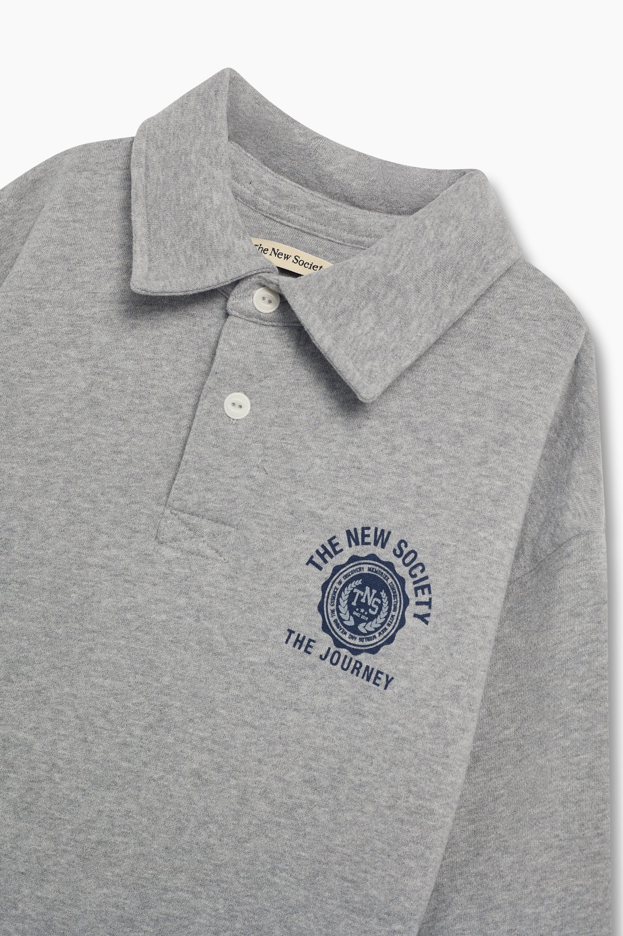 The New Society Girls Mid Grey Melange Ash Special Dress
