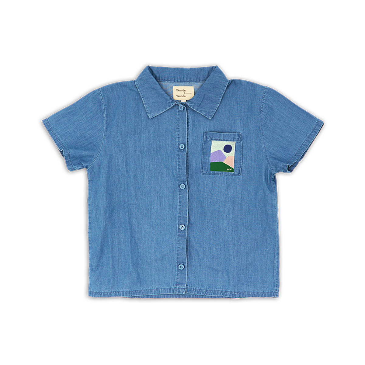 Wander &amp; Wonder Washed Denim Summer Shirt