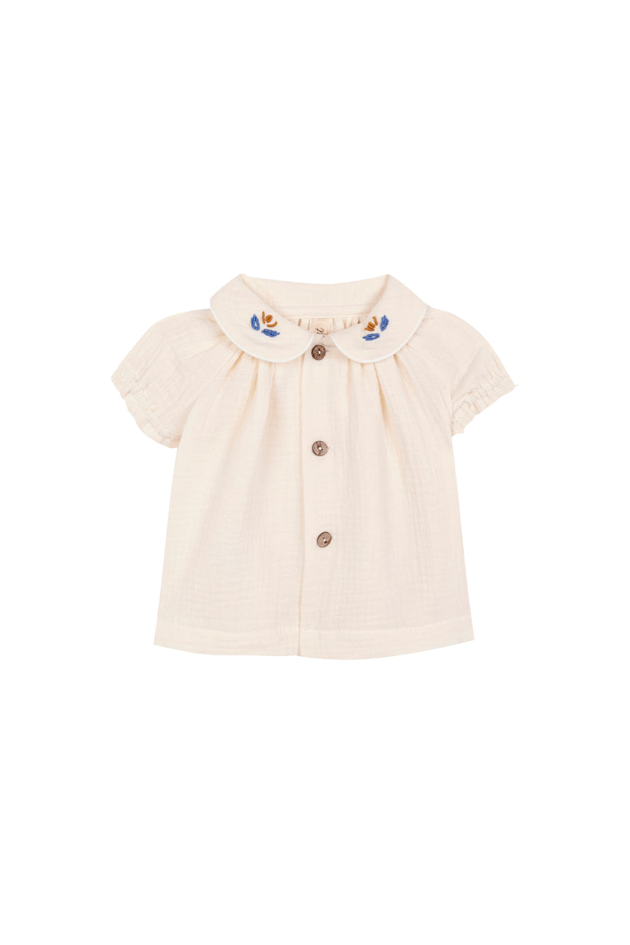Birinit Ivory Embroidered Blouse Baby